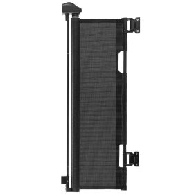 Retractable Baby Gate, Extends to 56.3 inch Wide, 31.3 inch Tall, with Security Lock, Easy to Use, Walk Through Without Tripping