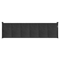 Retractable Baby Gate 34 in Tall Extend to 110 in Wide for Kids or Pets Black